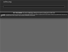 Tablet Screenshot of ecfm.org